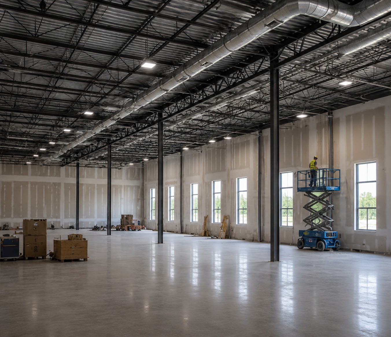 Coordinated commercial interior construction