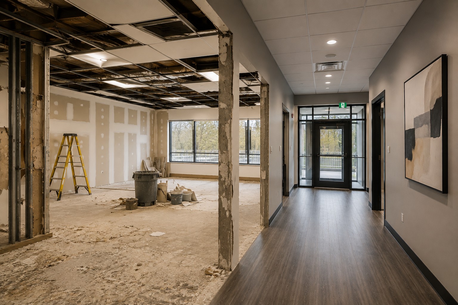 Completed interior restoration project