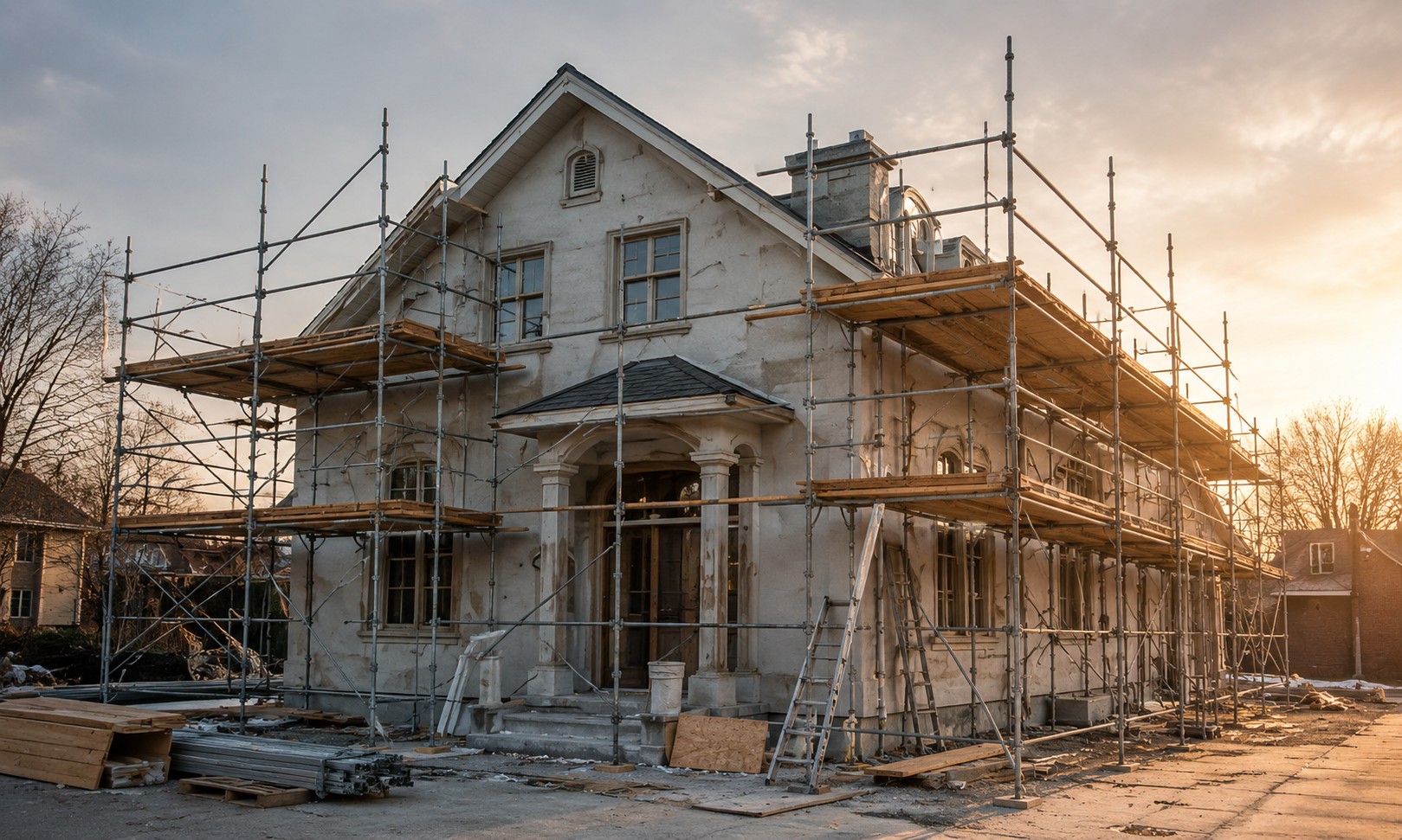 Masonry concrete and exterior restoration work